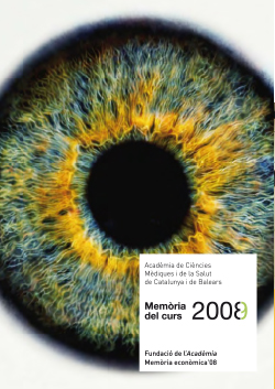 Memòria anual del curs 2008 - 2009